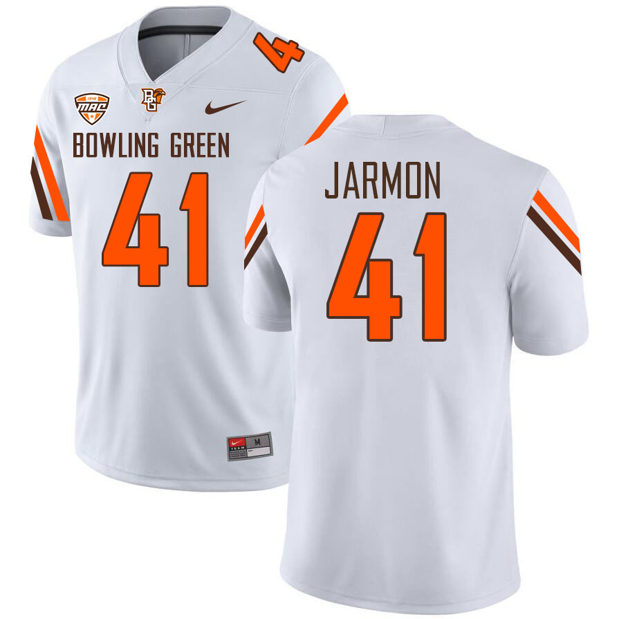 Bowling Green State Falcons #41 Jahvion Jarmon College Football Jerseys Stitched-White